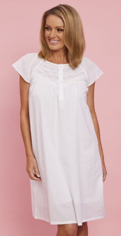 French Country Womens Cap Cambric Nightie 100
