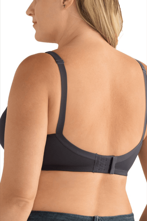 Amoena Womens Mara Padded Soft Bra - Dark Grey