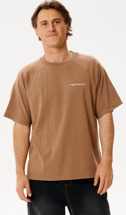 Load image into Gallery viewer, Rip Curl Mens Inner Visions Flogged Tee - Mocha
