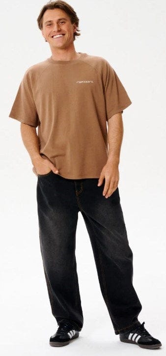 Load image into Gallery viewer, Rip Curl Mens Inner Visions Flogged Tee - Mocha
