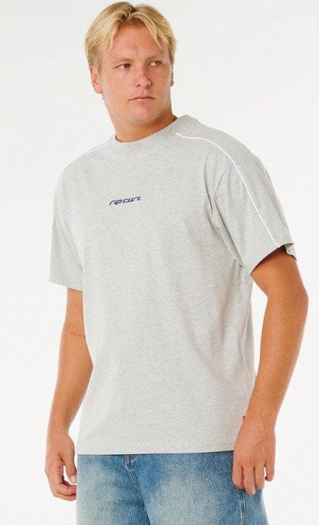 Rip Curl Mens Inner Visions Panel Loose Tee - Grey