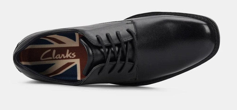 Load image into Gallery viewer, Clarks Mens Boston Full Grain Premium Leather Black Shoes
