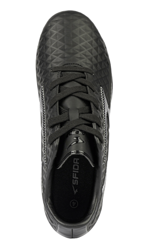 Sfida Kids Rizz Senior Wide Fit Football Boots Shoes - Black
