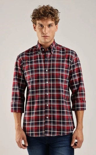 Tommy Hilfiger Mens Oxford Plaid Shirt
