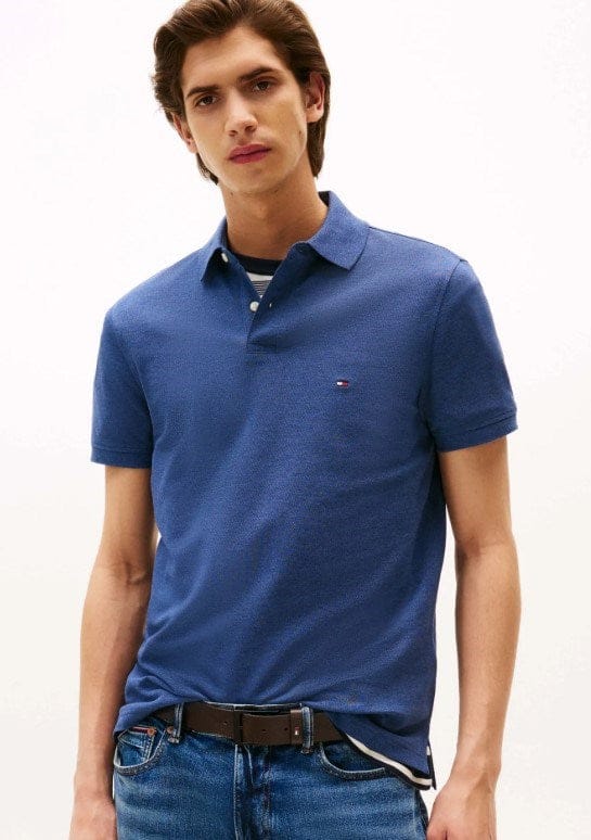 Load image into Gallery viewer, Tommy Hilfiger Mens Hidden Placket Regular Polo - Aegean Sea
