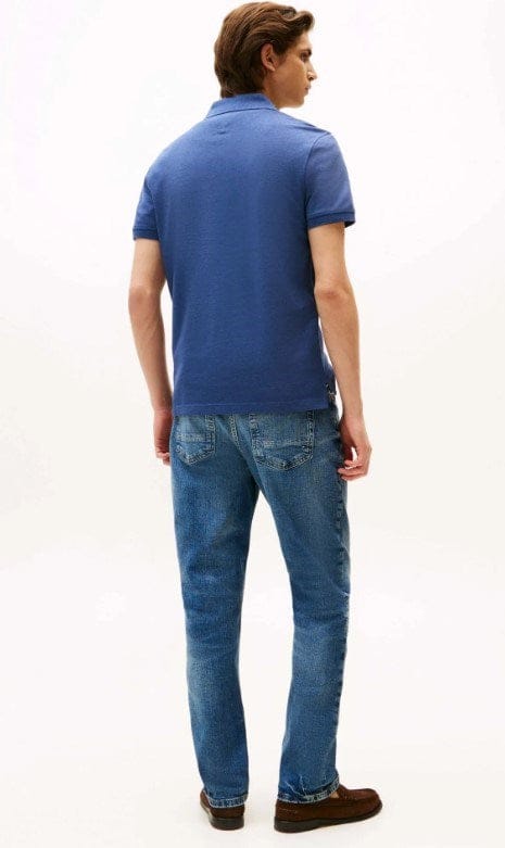 Tommy Hilfiger Mens Hidden Placket Regular Polo - Aegean Sea