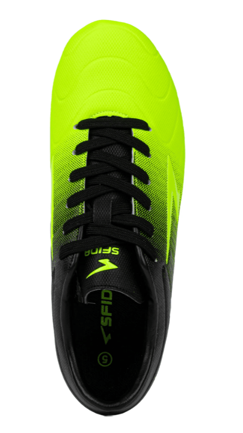 Sfida Kids Velocity Junior Football Boots Shoes - Lime/Black