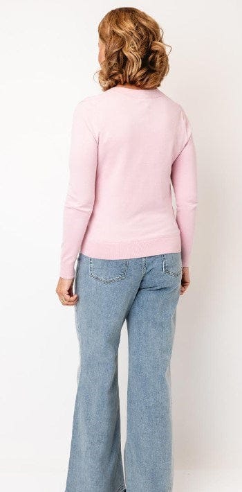 Tommy Hilfiger Womens V-Neck Jersey Stitch Sweater