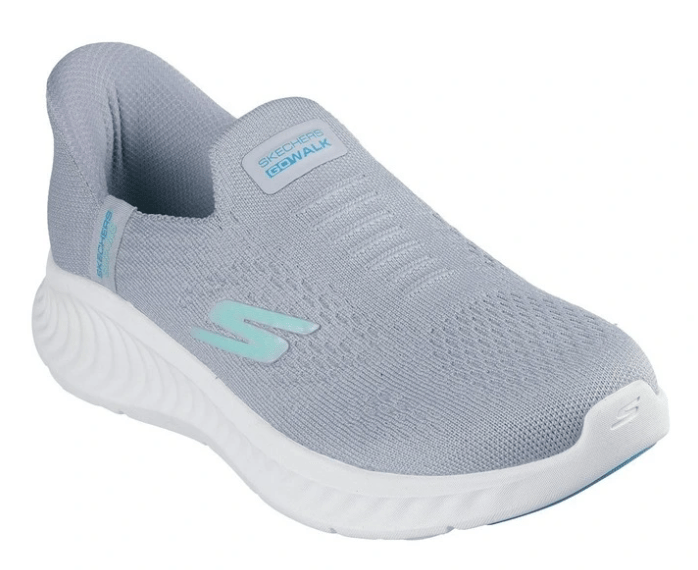 Load image into Gallery viewer, Skechers Slip-Ins GO Walk Now - Grey Aqua
