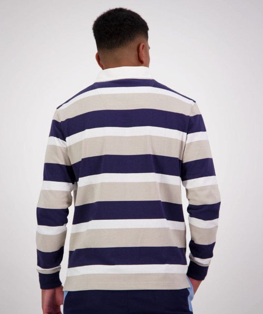 Canterbury Mens Yarn Dye Stripe Long Sleeve Rugby