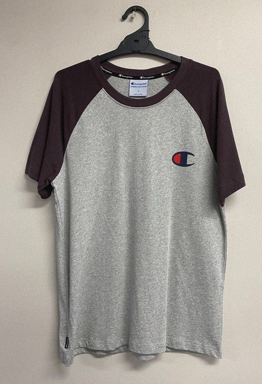 Champion Mens Raglan Script Tee