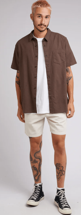 Load image into Gallery viewer, Silent Theory Mens Hemp Short Sleeve Shirt
