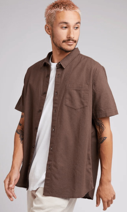 Load image into Gallery viewer, Silent Theory Mens Hemp Short Sleeve Shirt
