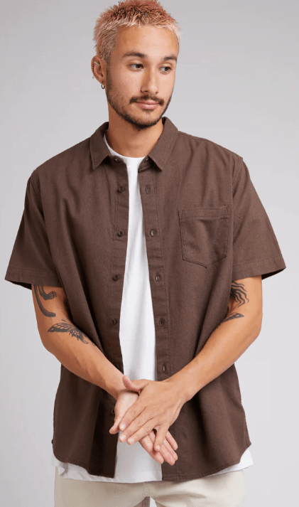 Load image into Gallery viewer, Silent Theory Mens Hemp Short Sleeve Shirt
