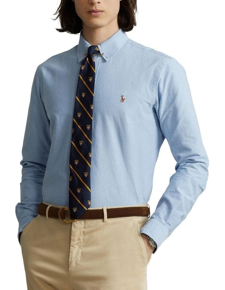 Load image into Gallery viewer, Ralph Lauren Mens Custom Fit Oxford Shirt - Blue
