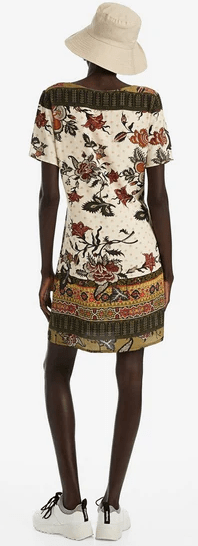 Load image into Gallery viewer, Desigual Womens Desigual V-Neck Tunic Dress
