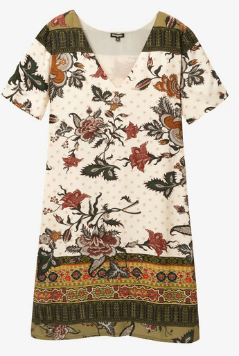 Load image into Gallery viewer, Desigual Womens Desigual V-Neck Tunic Dress
