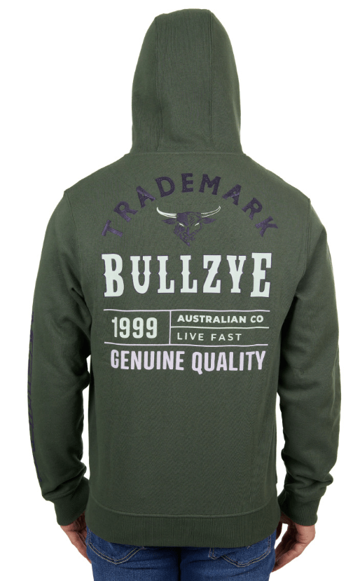 Bullzye Mens Dan Zip Up Hoodie