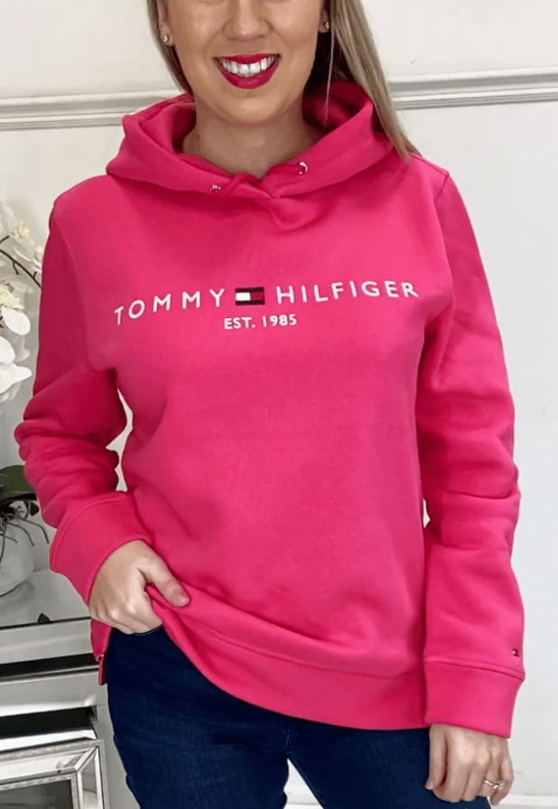 Load image into Gallery viewer, Tommy Hilfiger Womens Essential Drawstring Hoodie
