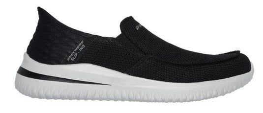 Skechers Mens Slip-Ins: Delson 3.0 - Cabrino / Vegan - Black Colour