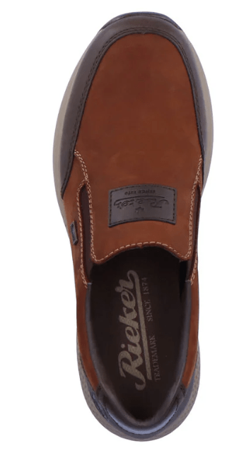 Load image into Gallery viewer, Rieker Mens Brown Slip On Shoe
