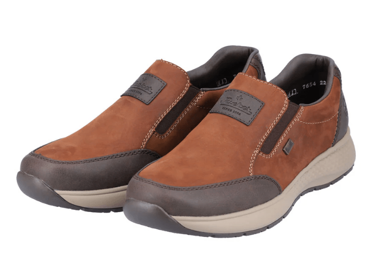 Load image into Gallery viewer, Rieker Mens Brown Slip On Shoe
