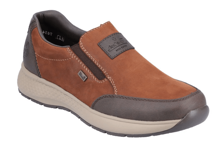 Load image into Gallery viewer, Rieker Mens Brown Slip On Shoe
