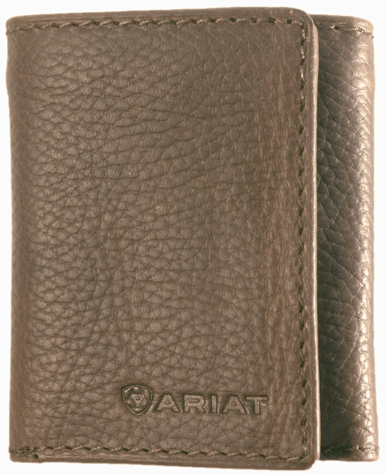 Ariat Tri-Fold Wallet - Distressed Brown