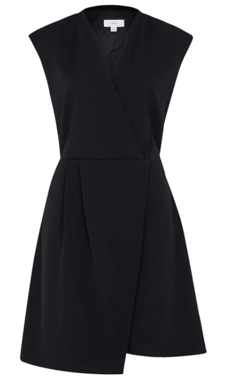 NNT Womens Short Sleeveless Wrap Dress