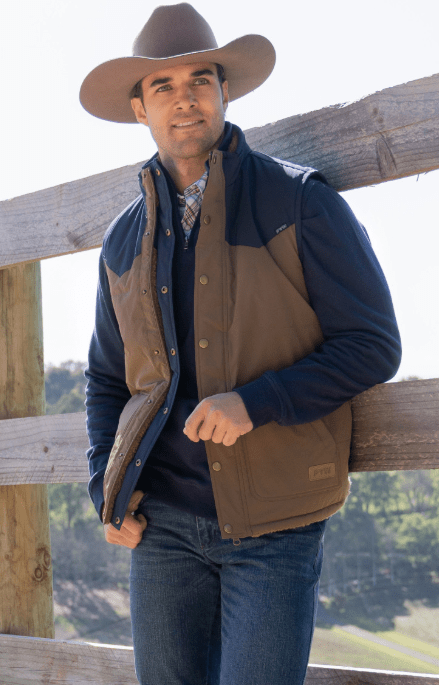 Pure Western Mens Martin Reversible Vest