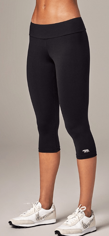 Running Bare Womens High Rise 3/4 Tight