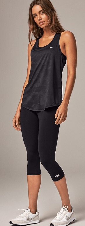 Running Bare Womens High Rise 3/4 Tight