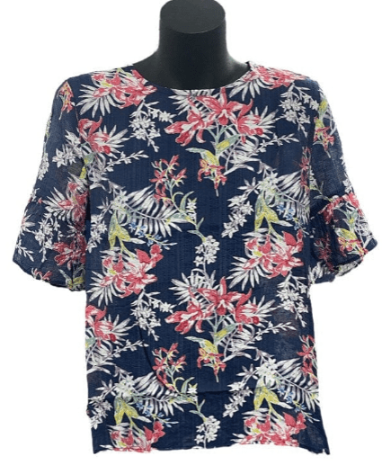 Load image into Gallery viewer, Corfu Womens Navy Orchid Shirt
