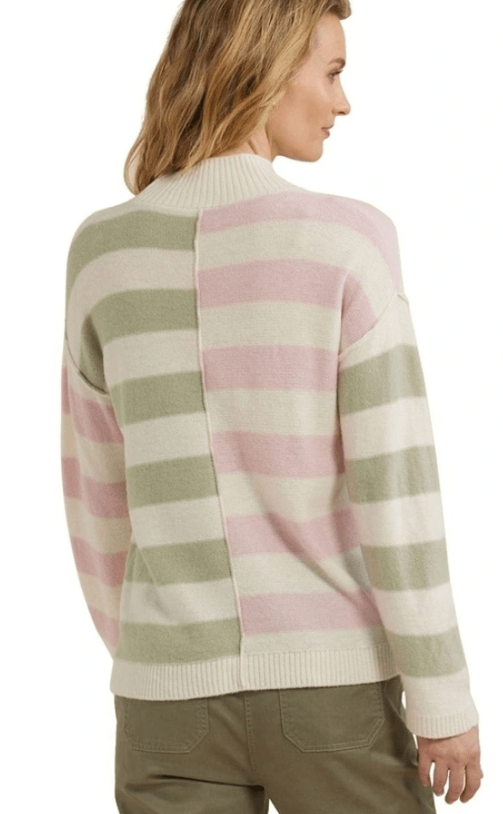 Load image into Gallery viewer, Yarra Trail Womens Soft Stripe Sweater
