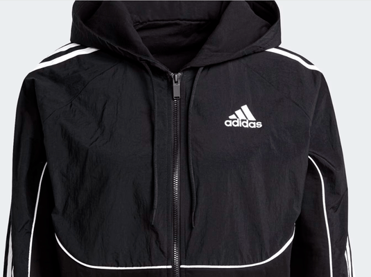 Adidas Womens Sportswear Colourblock Full-Zip Hoodie