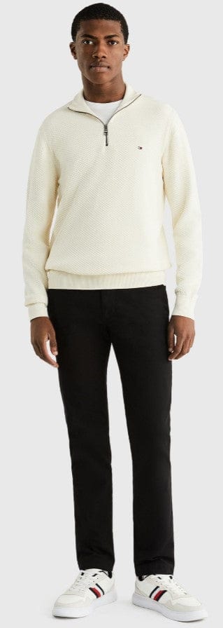 Load image into Gallery viewer, Tommy Hilfiger Mens Oval Struc Zip Mock
