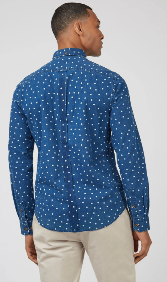 Load image into Gallery viewer, Ben Sherman Print Shirt - Indigo Spot

