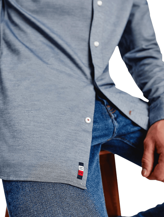 Tommy Hilfiger Mens Slim 1985 Solid Shirt