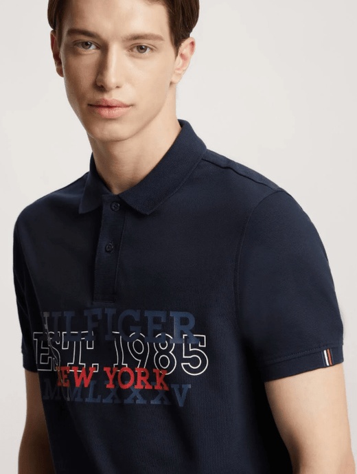 Tommy Hilfiger Mens Monotype Regular Fit Polo