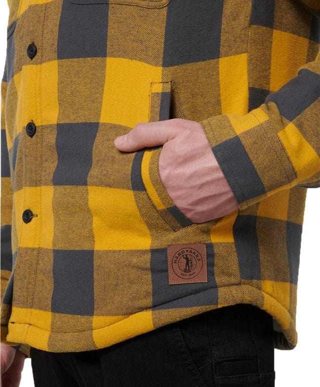 Load image into Gallery viewer, Hard Yakka Mens Trucker Sherpa Jacket - Walnut
