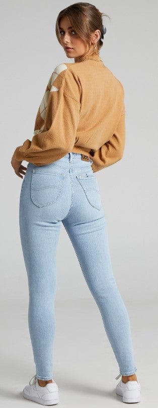 Load image into Gallery viewer, Lee Womens High Licks Crop Strike A Chord Jeans

