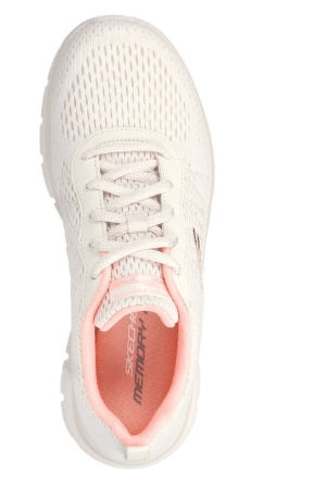 Load image into Gallery viewer, Skechers Womens Memory Foam Track New Staple Runners - Natural/Pink
