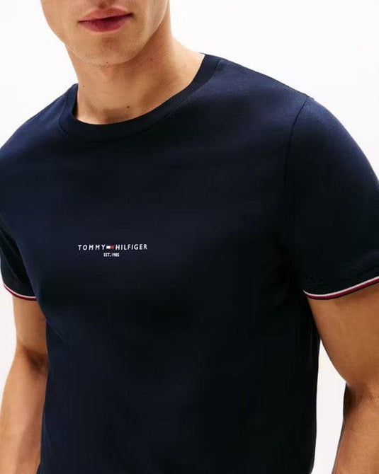 Tommy Hilfiger Mens Tipped Slim Fit T-Shirt
