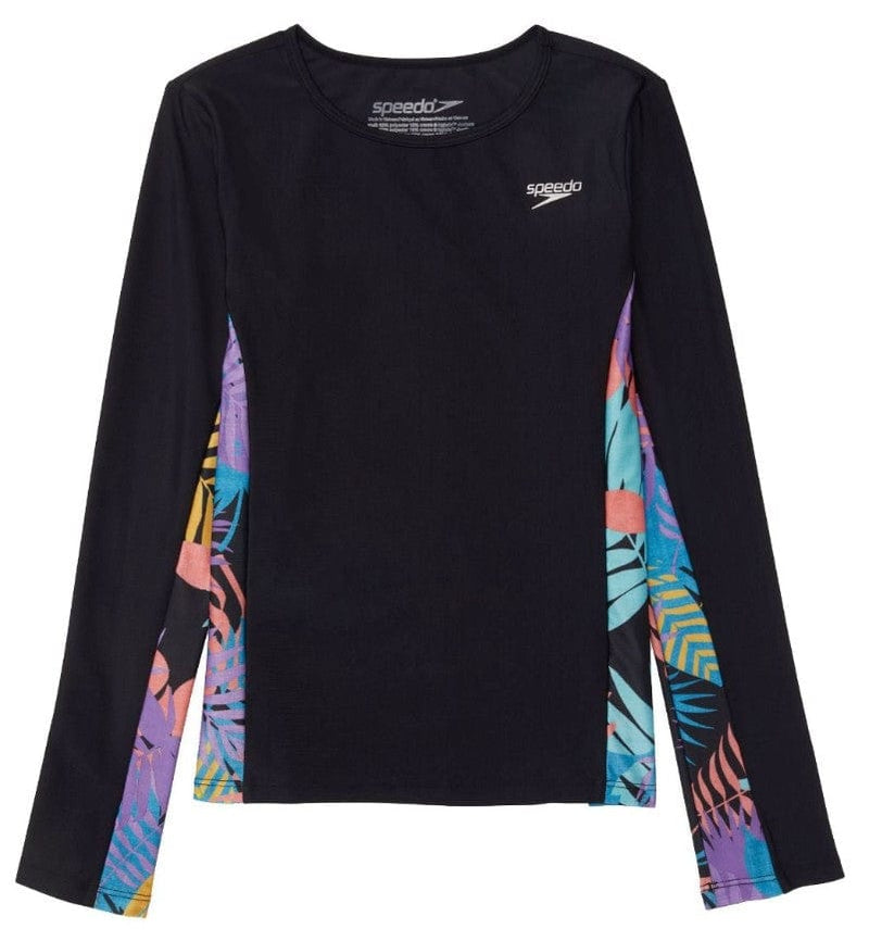 Load image into Gallery viewer, Speedo Girls Long Sleeve Splice Rashie
