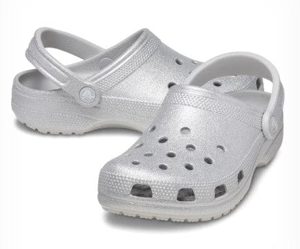 Crocs Classic Glitter Clog - Silver Glitter