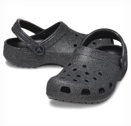 Load image into Gallery viewer, Crocs Classic Glitter Clog - Black Glitter
