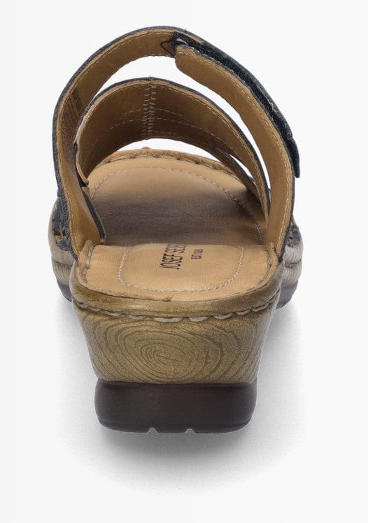 Load image into Gallery viewer, Josef Seibel Womens Catalonia 49 Brandy Leather Sandals Capri Blue Shoes
