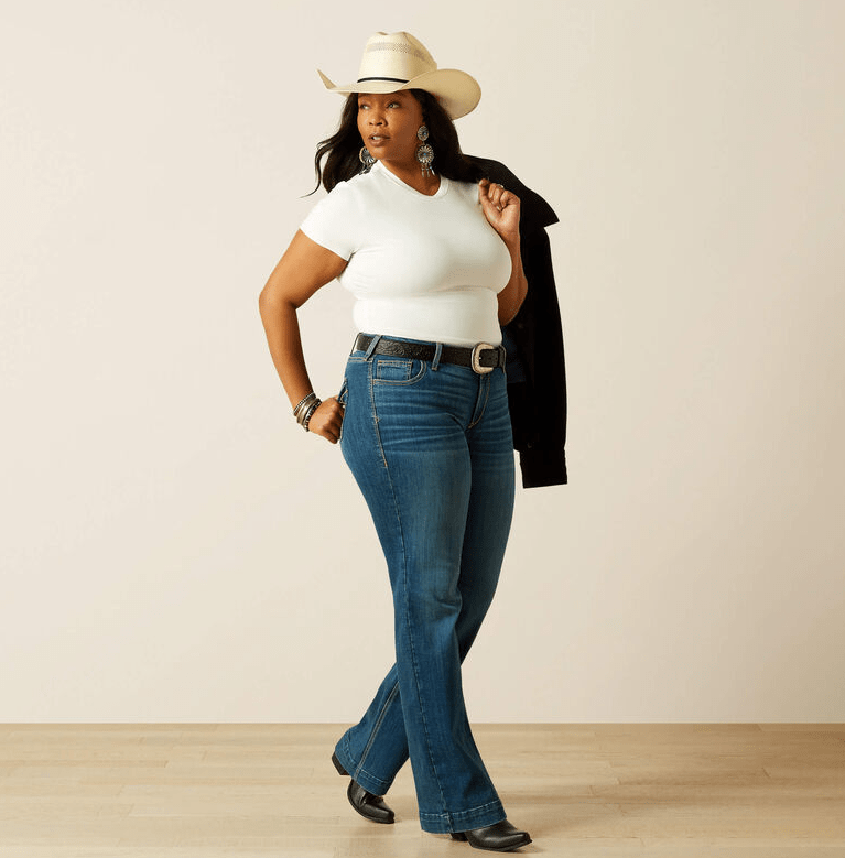 Load image into Gallery viewer, Ariat Womens Mid Rise Hasley Slim Trouser Jeans
