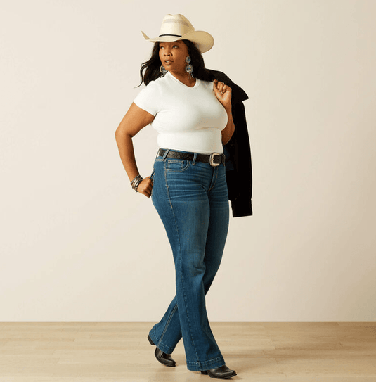 Ariat Womens Mid Rise Hasley Slim Trouser Jeans