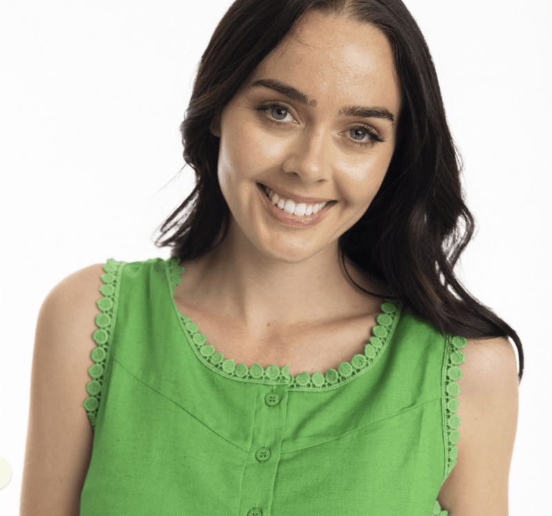 Load image into Gallery viewer, Orientique Womens Essentials Linen Blend Cami
